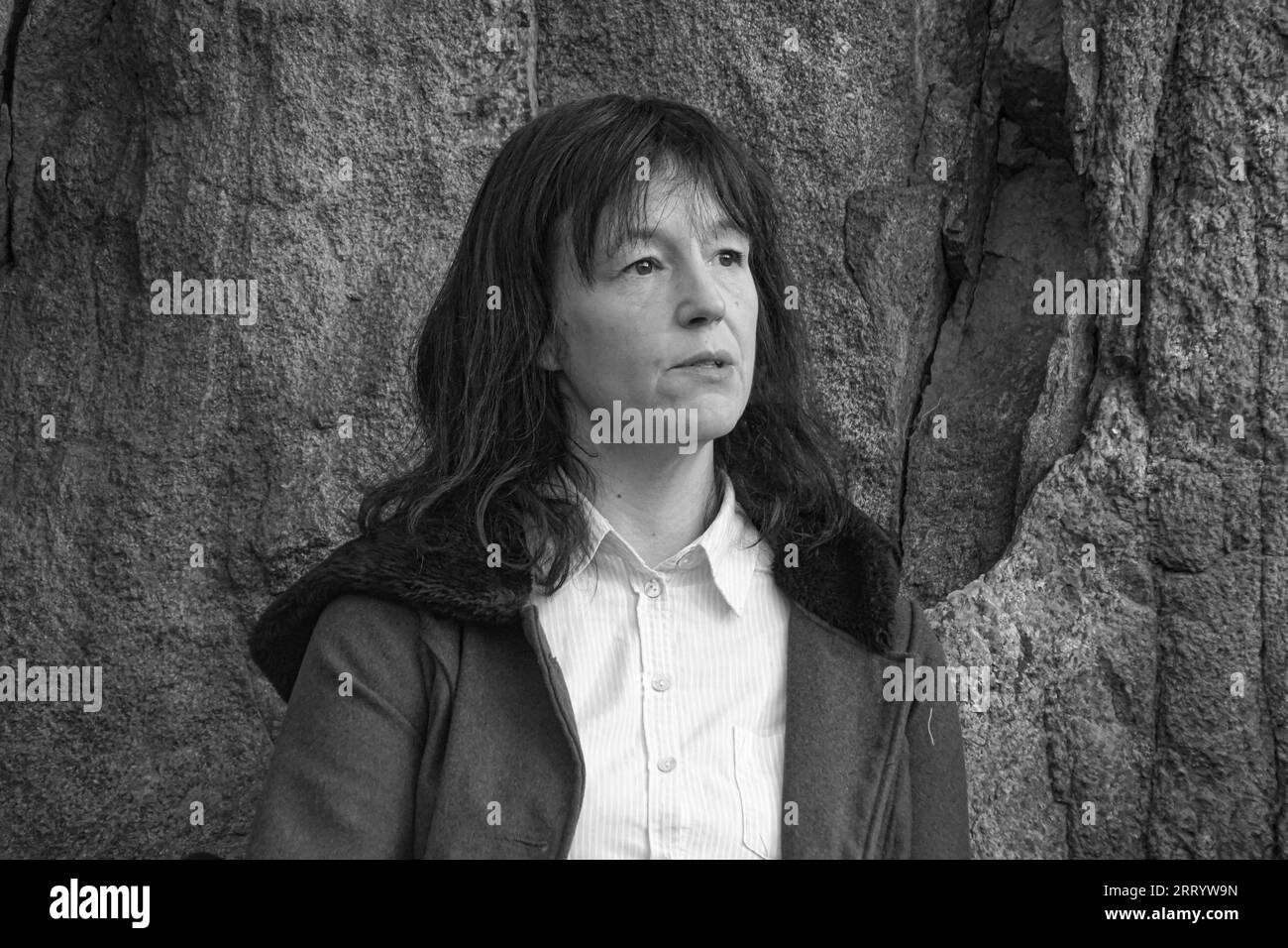 Photo portrait woman long Black and White Stock Photos & Images - Alamy