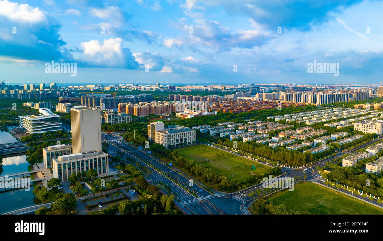 SHANGHAI, CHINA - SEPTEMBER 9, 2023 - An aerial photo shows the Lingang ...