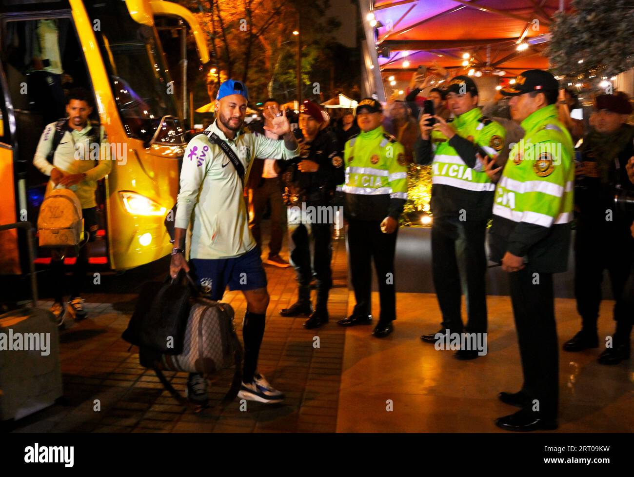 Lima-Peru, September 9, 2023. arrival of the Brazilian football team in Lima, for the match against the Peru team. Credit: Andre Paes/Alamy Live News Stock Photo