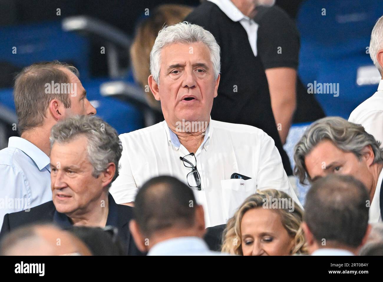 Paris, France. 08th Sep, 2023. Claude Onesta during the Rugby World Cup RWC 2023, Pool A match between France and New Zealand on September 8, 2023 at Stade de France in Saint-Denis near Paris, France. Credit: Victor Joly/Alamy Live News Stock Photo