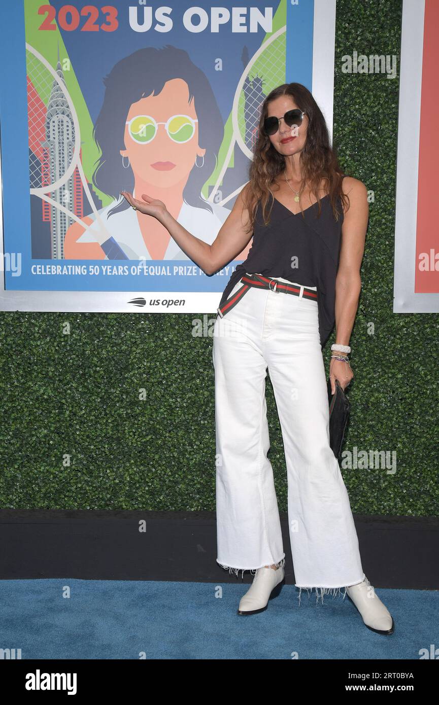 New York, USA. 09th Sep, 2023. Actress Jill Hennessy attends the Women's Singles Final match between US's Coco Gauff and Belarus's Aryna Sabalenka at the 2023 US Open tennis tournament at the USTA Billie Jean King National Tennis Center, Flushing Corona Park, New York, NY, September 9, 2023. (Photo by Anthony Behar/Sipa USA) Credit: Sipa USA/Alamy Live News Stock Photo