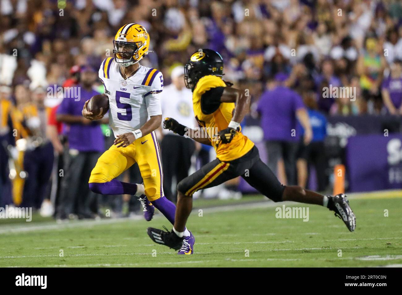 Baton Rouge, USA. 09th Sep, 2023. September 09, 2023 LSU quarterback