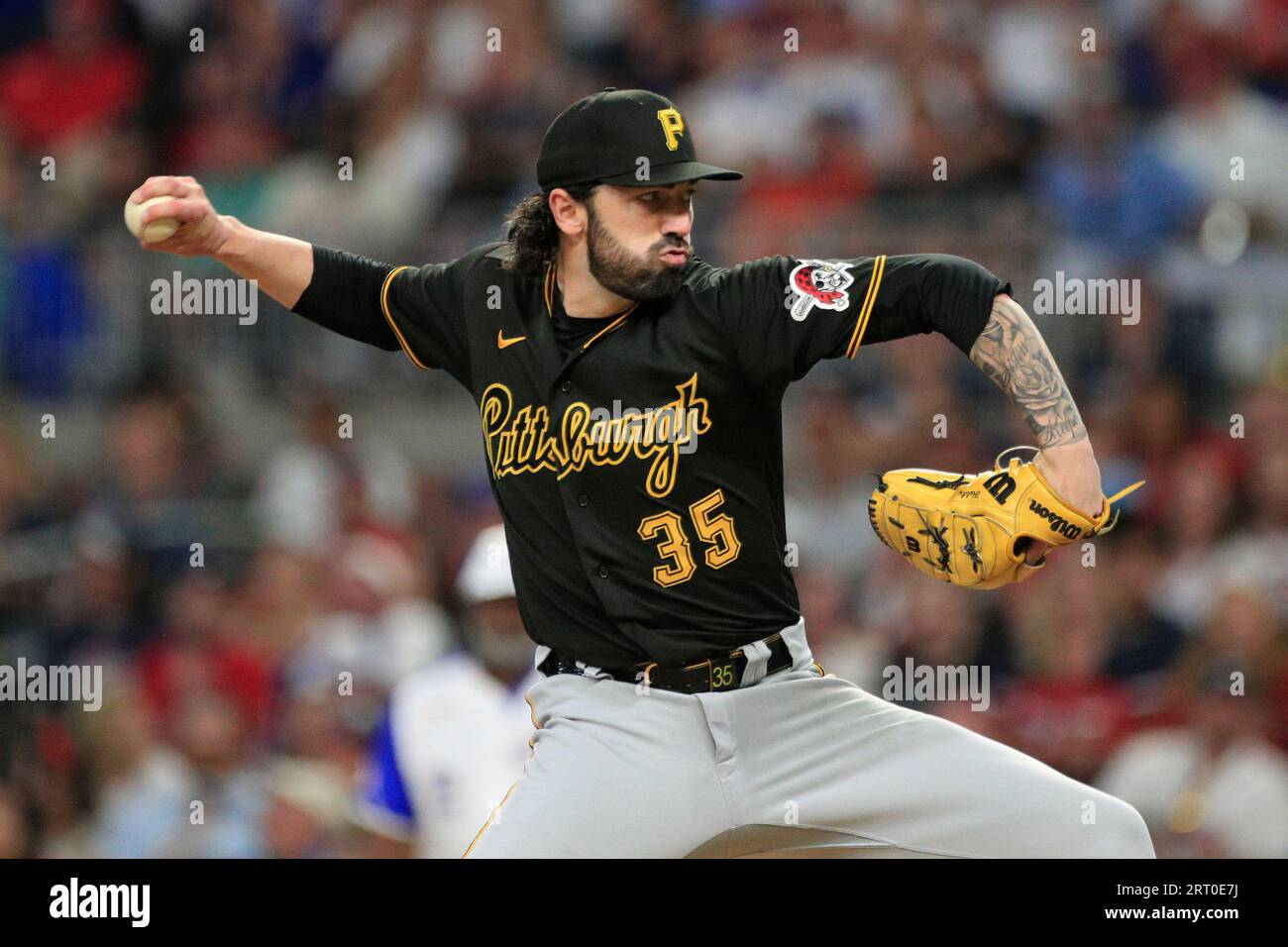 ATLANTA, GA SEPTEMBER 09 Pittsburgh Pirates relief pitcher Colin Holderman 35 delivers a