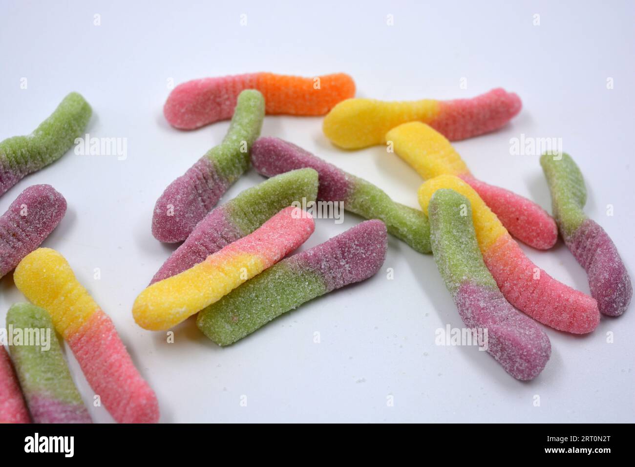 Beautiful and bright colored sweets of children's candies in the form