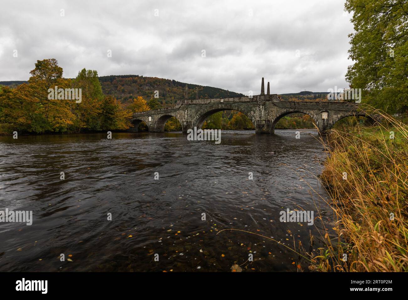 Wade's Bridge on the River Tay in Aberfeldy, Perthshire, Scotland Stock Photo
