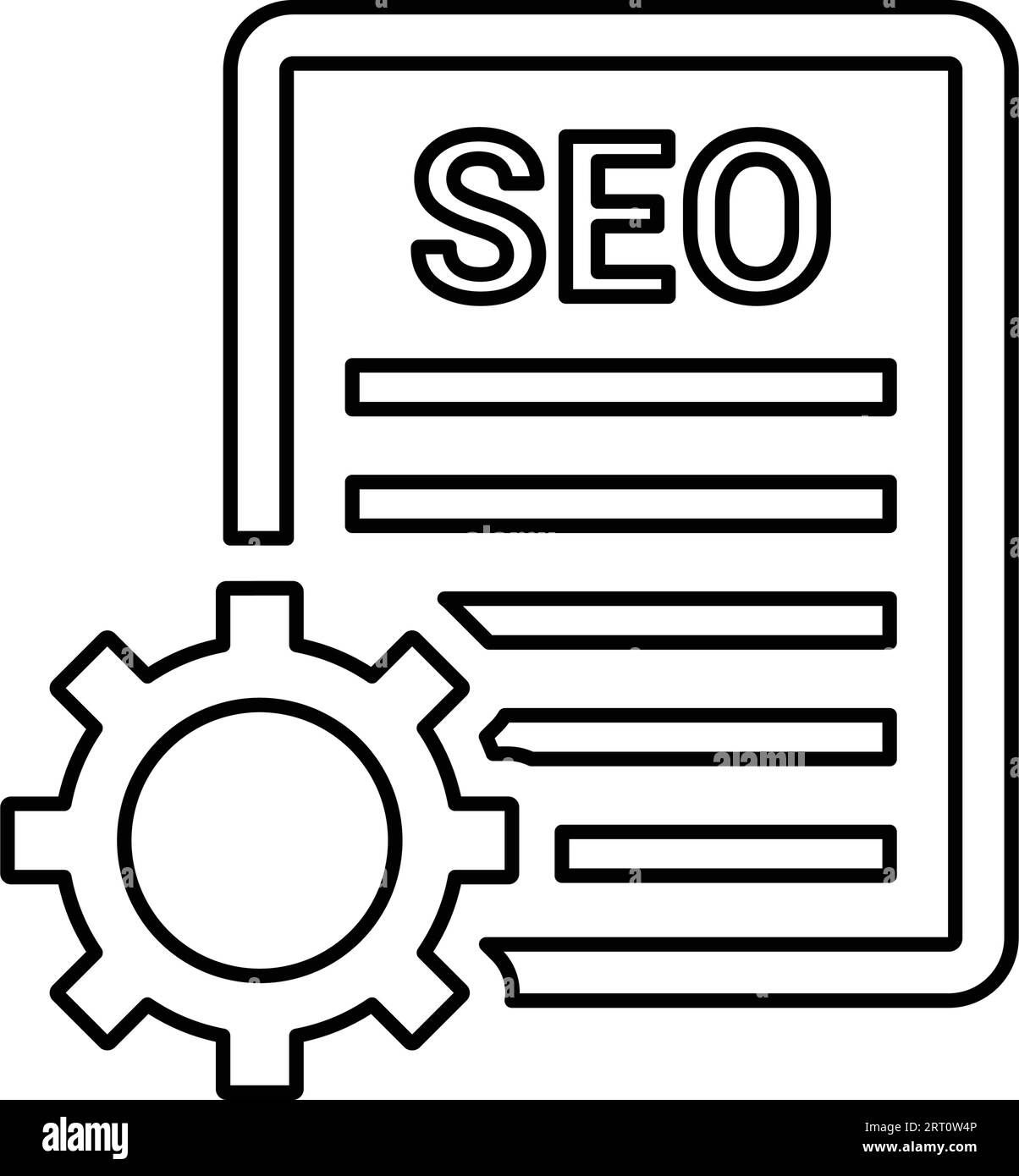 SEO Content Management icon. Flat style vector EPS use in infographics ...