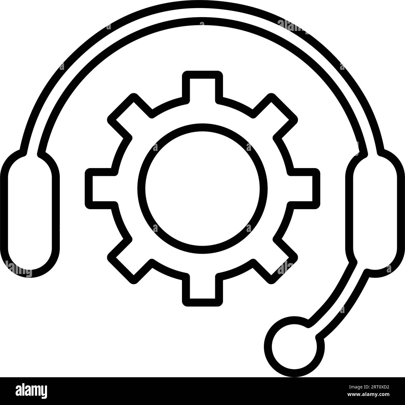Technical Support icon. Fully editable vector EPS use for printed