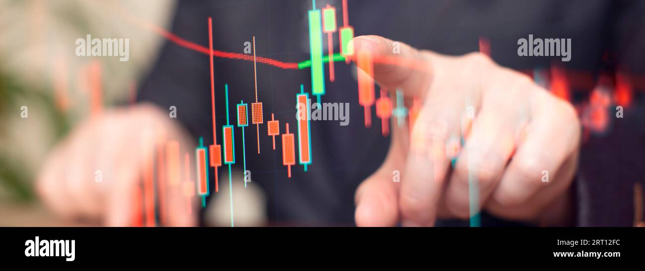 Trade, finance and stock market concept. Stock Photo