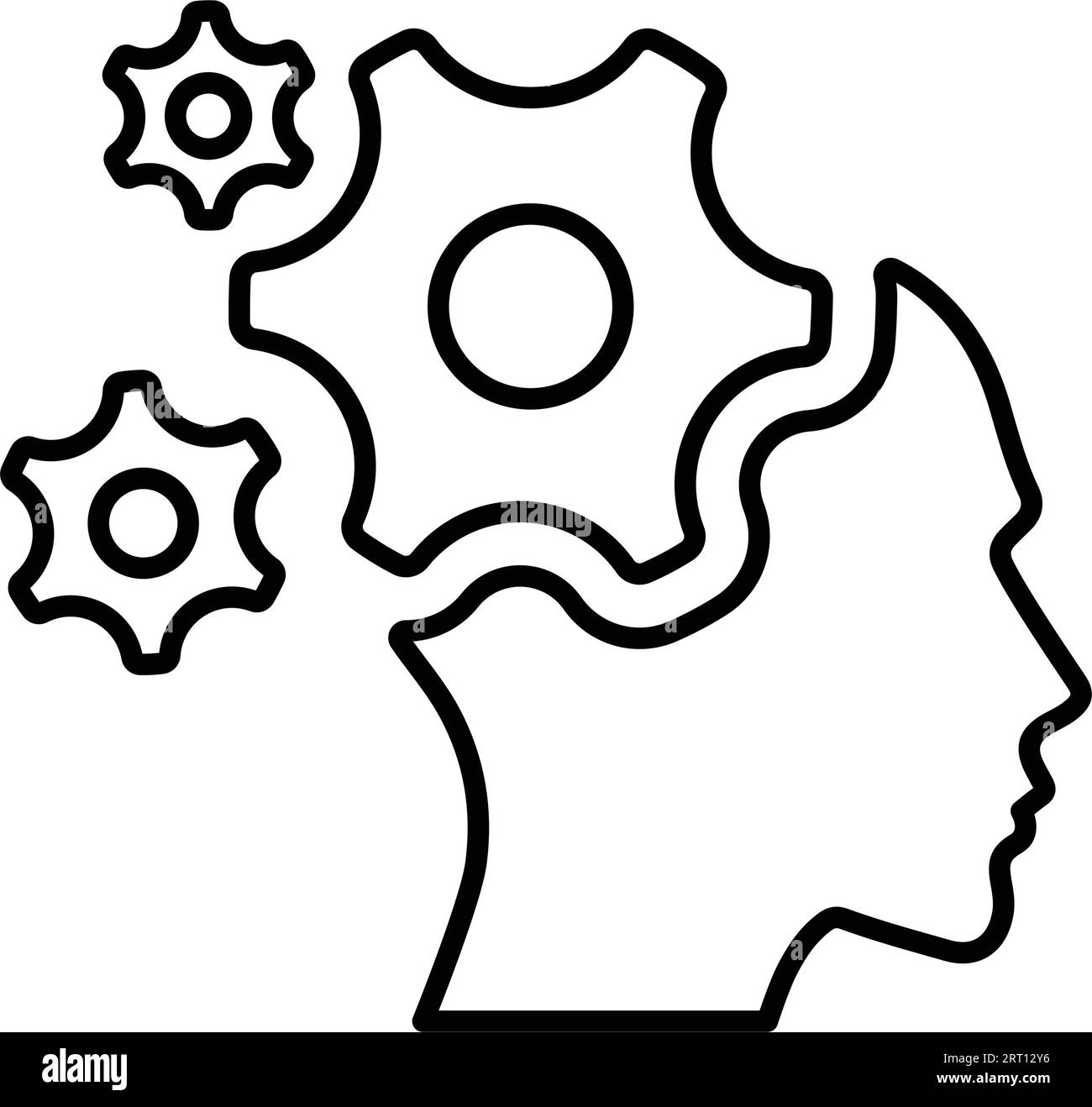 Mind System icon. Use for designing and developing websites, commercial purposes, print media, web or any type of design task. Stock Vector