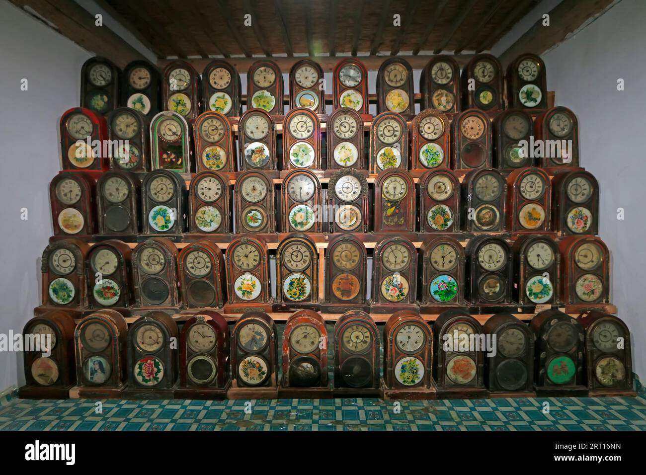 Traditional clock displays, closeup of photo Stock Photo Alamy