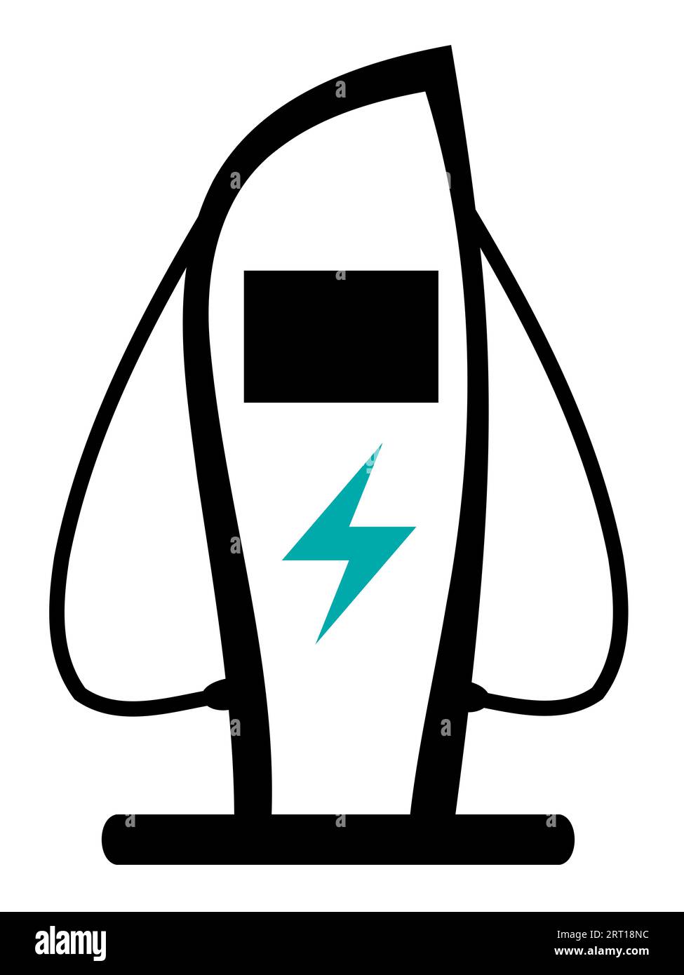 Evse Vector Vector illustration of a charging point for electric vehicles (EVs ...