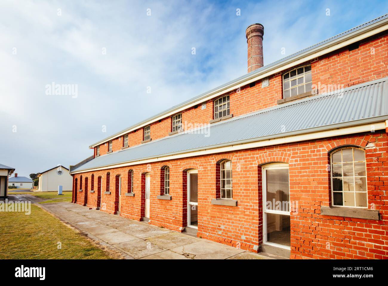 Historical public buildings of the famous Point Nepean Quarantine Station in Melbourne, Victoria, Australia Stock Photo