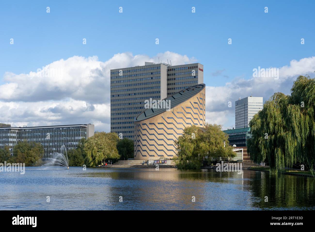 Copenhagen, Denmark, October 16, 2022: View of Tycho Brahe Planetarium at the Lakes Stock Photo
