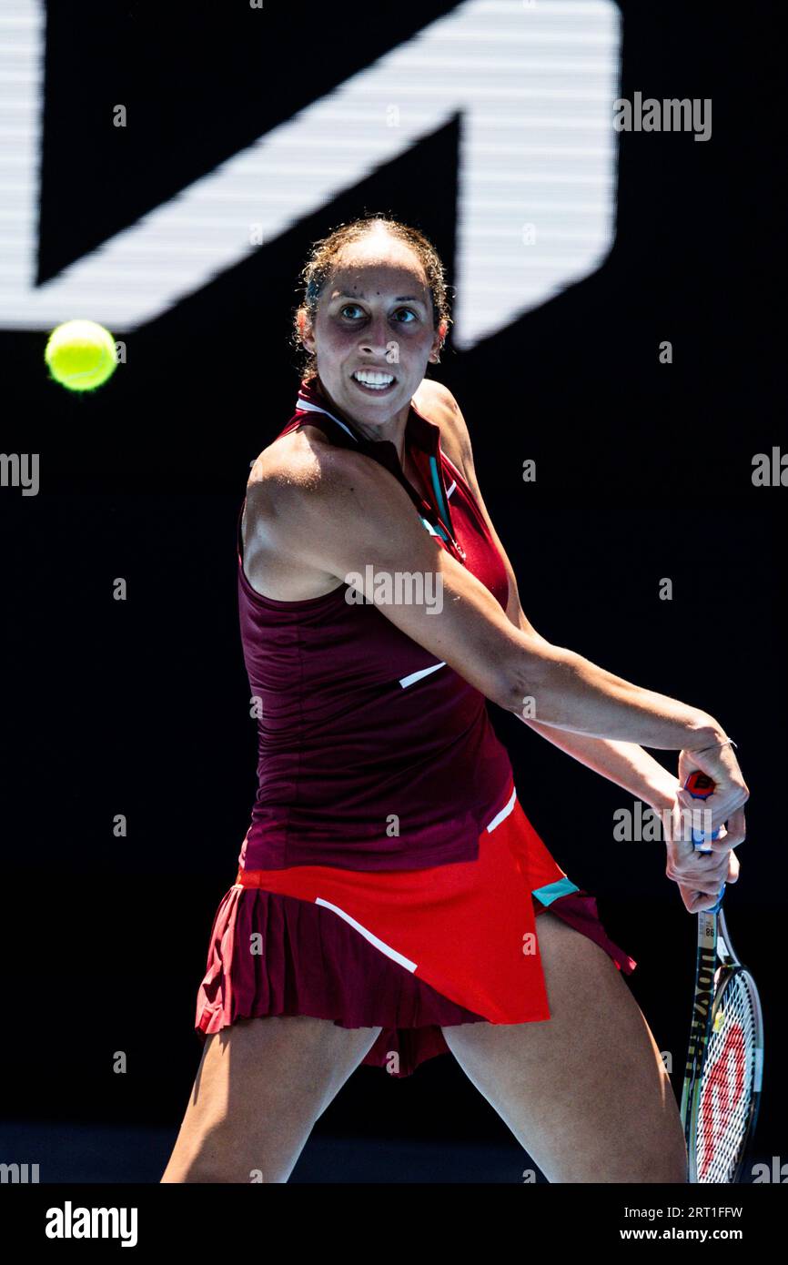 MELBOURNE, AUSTRALIA, JANUARY 25 Madison Keys of USA defeats Barbora Krejcikova of Czech