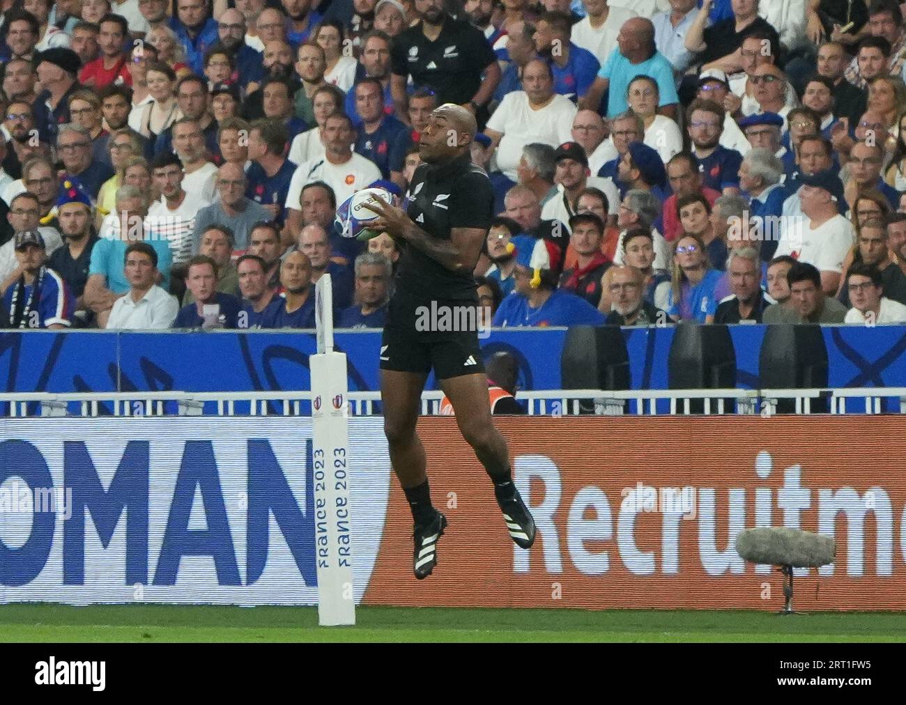 during the World Cup 2023, Pool A rugby union match between France and New Zealand on September 8, 2023 at Stade de France in Saint-Denis near Paris, France Stock Photo