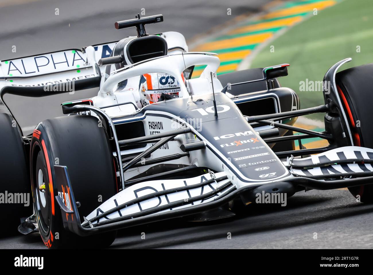 MELBOURNE, AUSTRALIA, APRIL 9 Pierre Gasly of France drives the number
