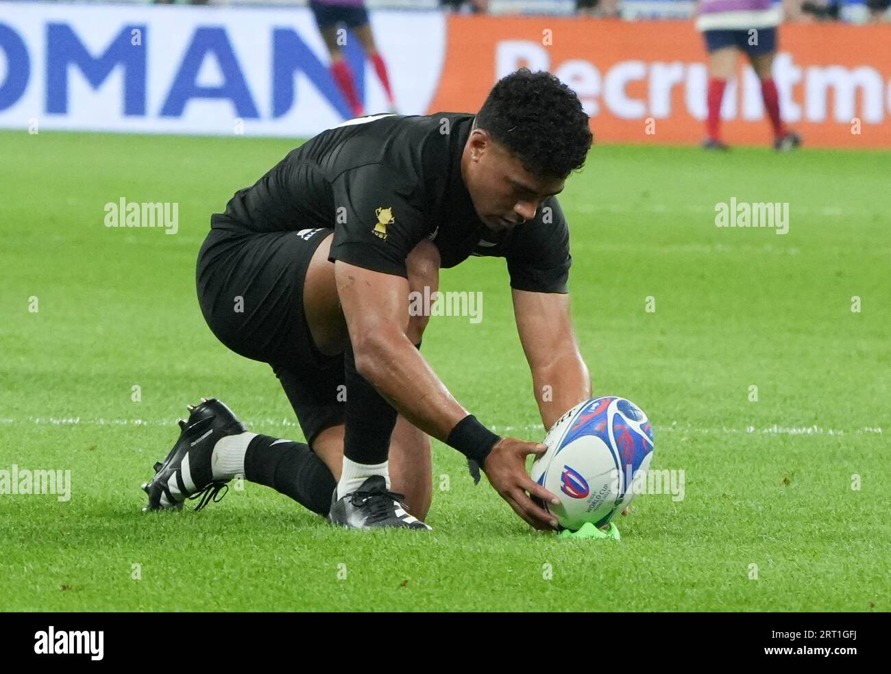 during the World Cup 2023, Pool A rugby union match between France and New Zealand on September 8, 2023 at Stade de France in Saint-Denis near Paris, France Stock Photo