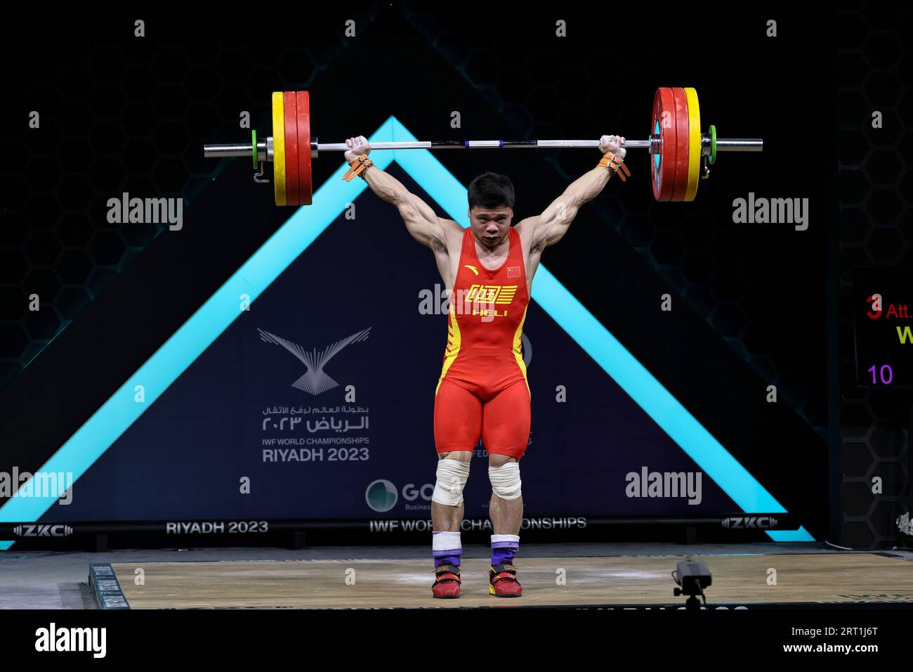 Riyadh, Saudi Arabia. 9th Sep, 2023. Wei Yinting of China competes
