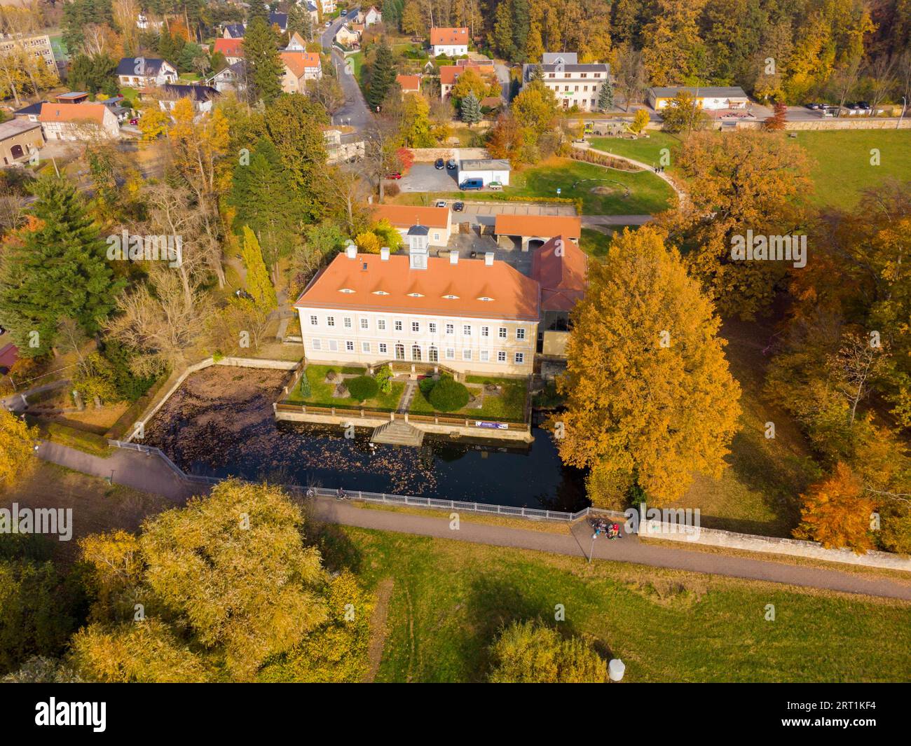 Graupa Hunting Lodge with the Richard Wagner Museum Stock Photo Alamy