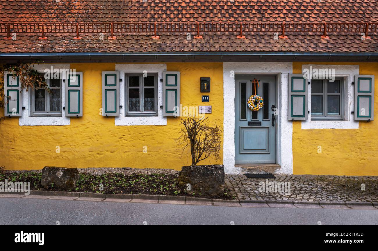 Old house facade shutter hi-res stock photography and images - Alamy