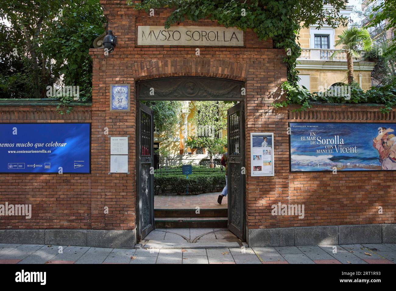 Entrance of the Sorolla Museum, in the Sorolla house, on September 10
