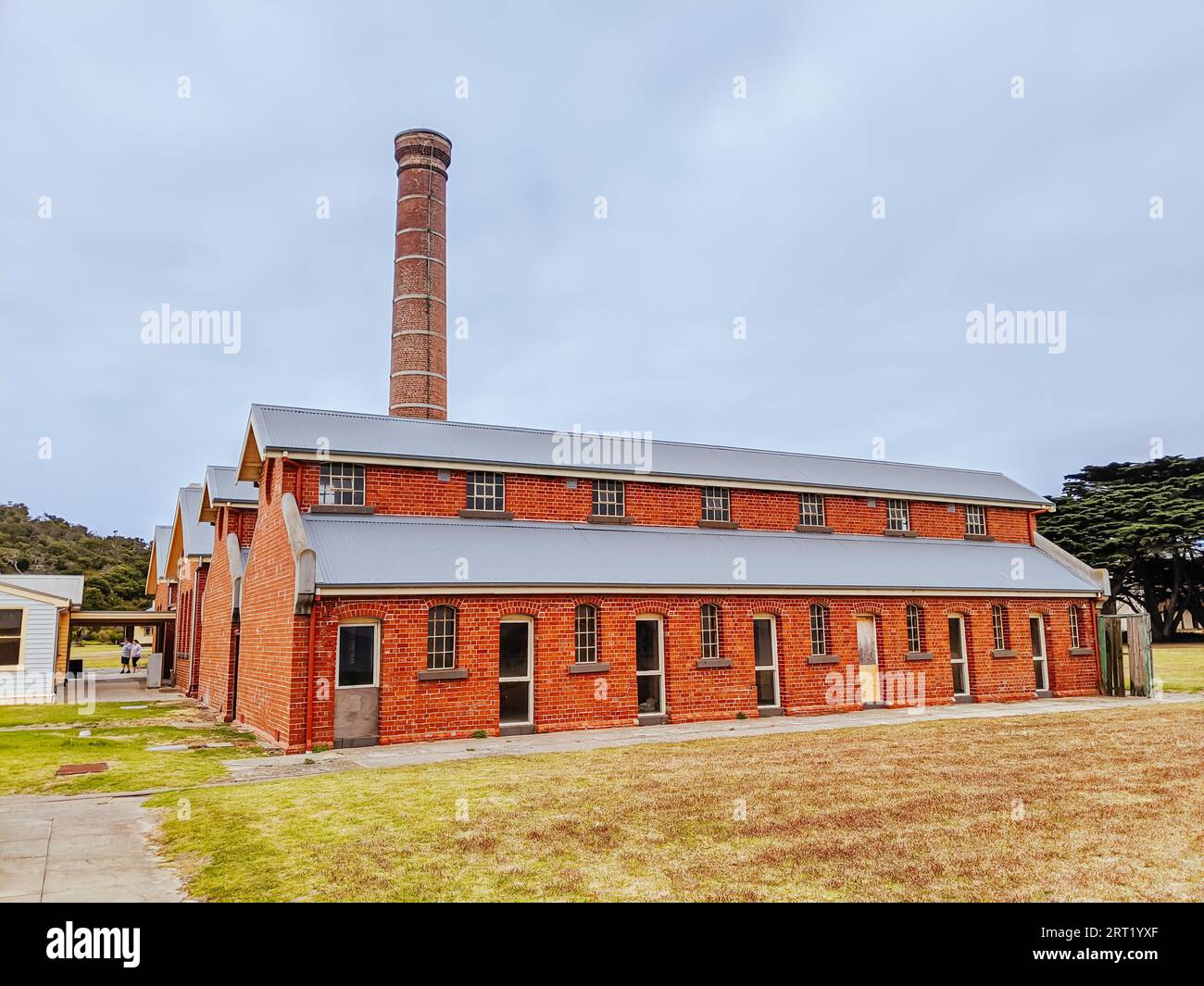 Historical public buildings of the famous Point Nepean Quarantine Station in Melbourne, Victoria, Australia Stock Photo