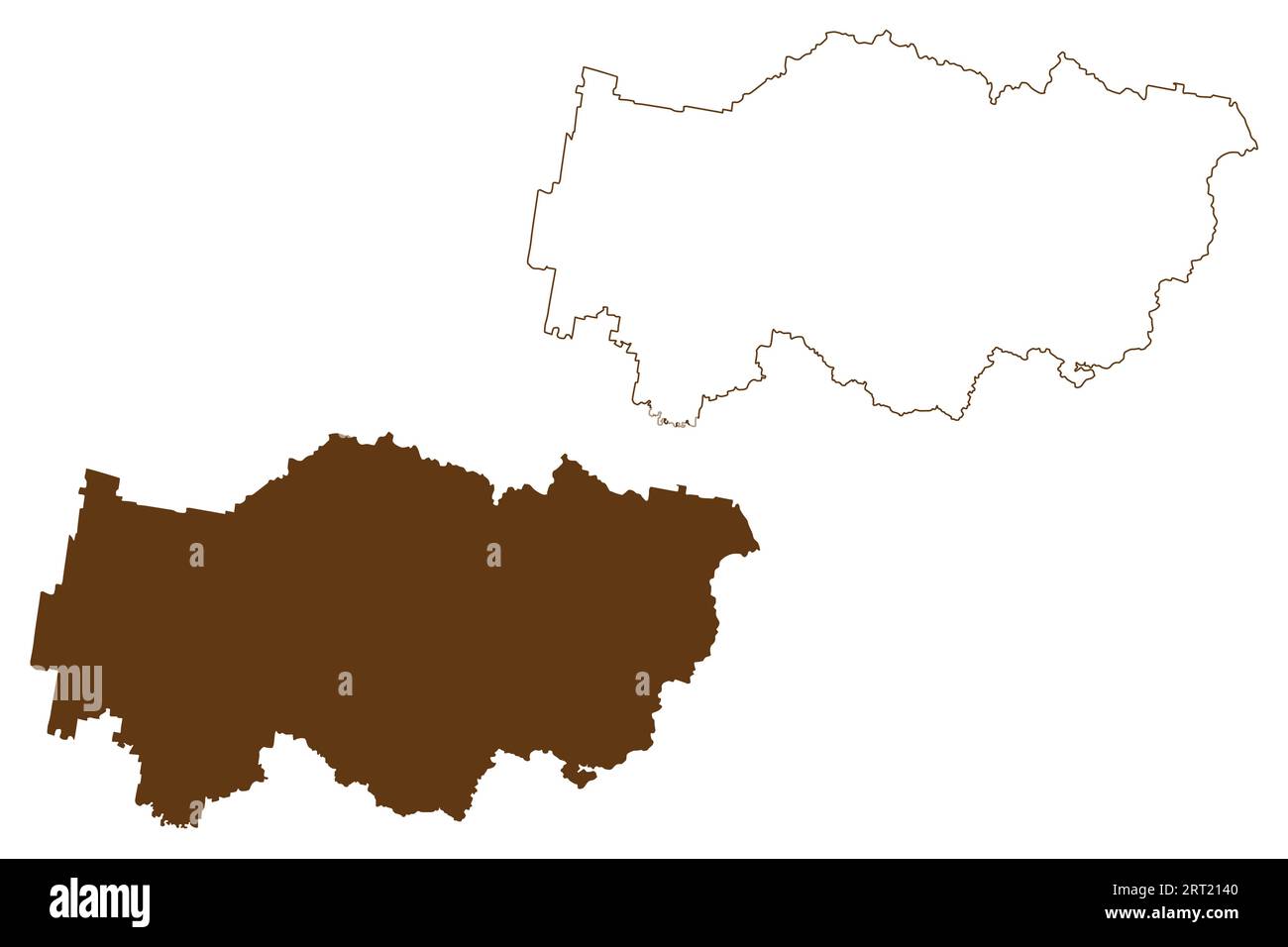 Greater Hume Shire (Commonwealth of Australia, New South Wales, NSW) map vector illustration, scribble sketch Greater Hume map Stock Vector