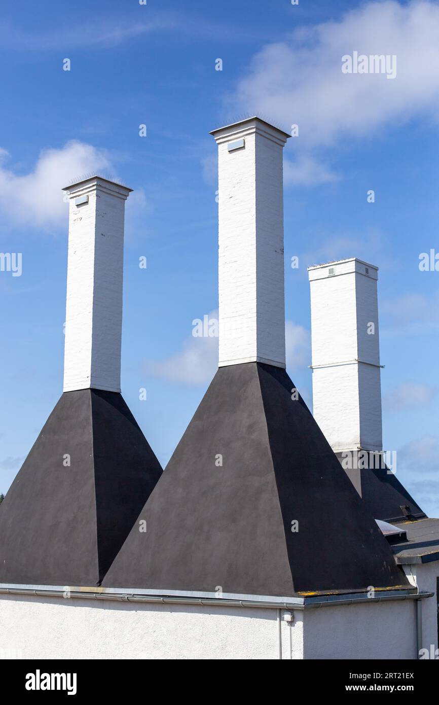 Bornholm, Denmark, August 11, 2020: Exterior view of Svanke smokehouse Stock Photo