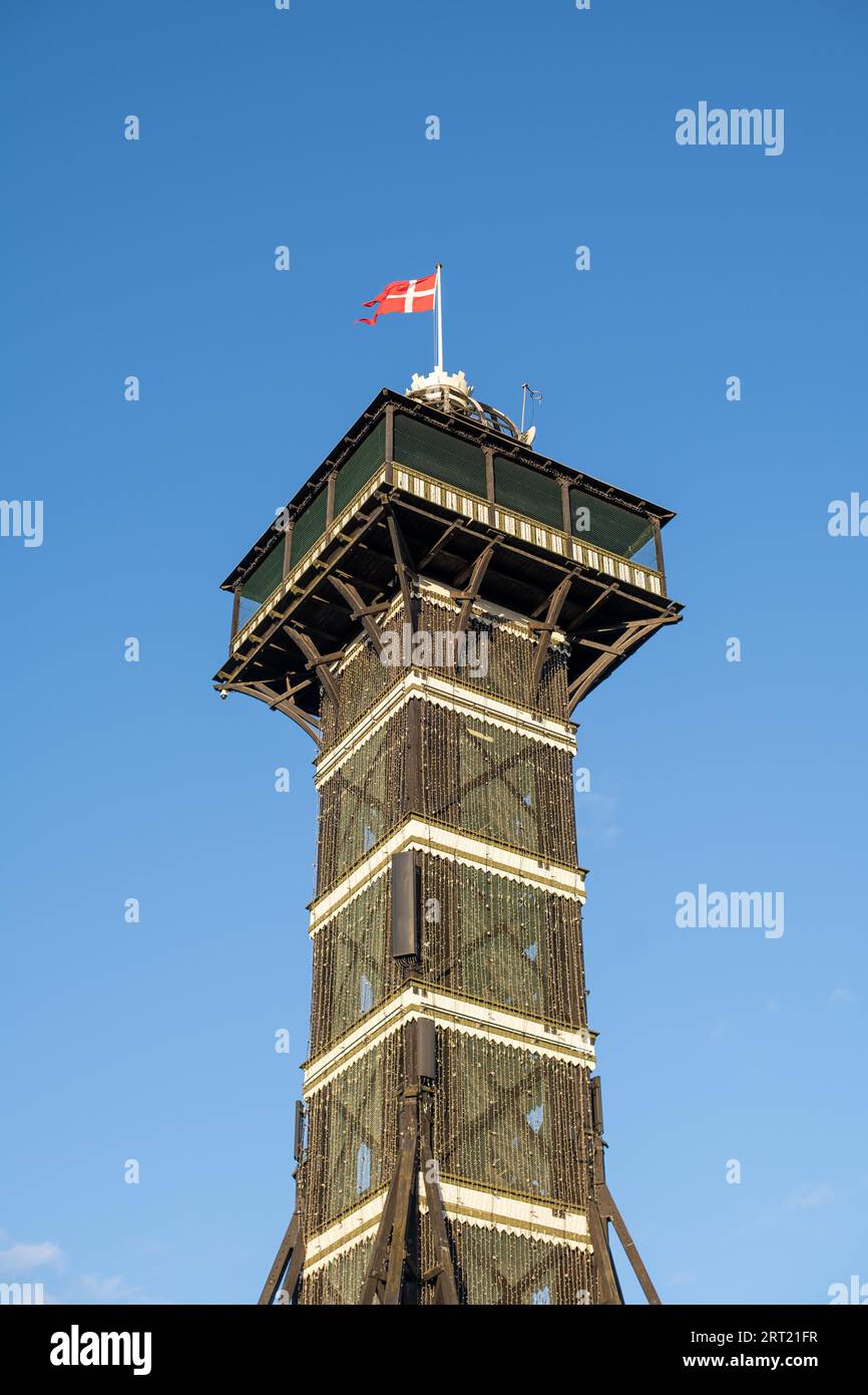 Copenhagen, Denmark, January 03, 2021: The observational tower in ...