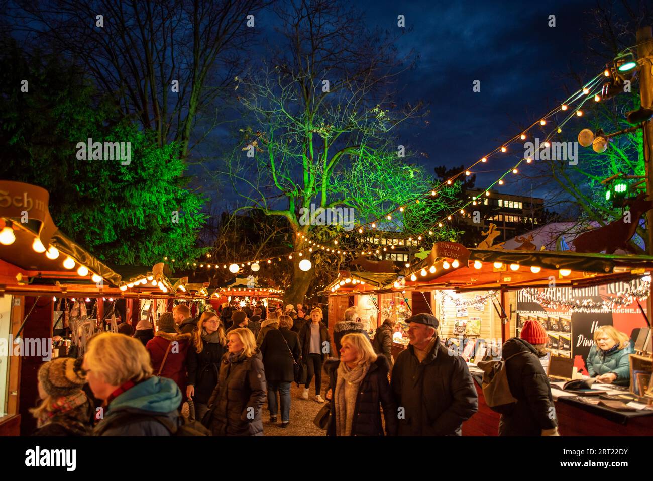 Christmas market in Cologne's Stadtgarten Stock Photo - Alamy