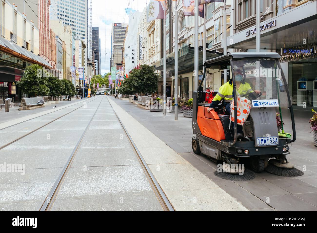 Street clean melbourne hi-res stock photography and images - Alamy