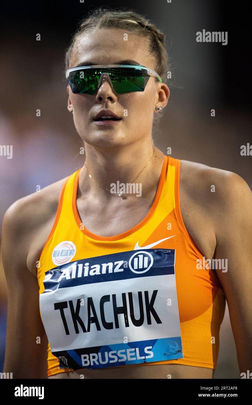Viktoriya Tkachuk of Ukraine competing in the women’s 400m hurdles at