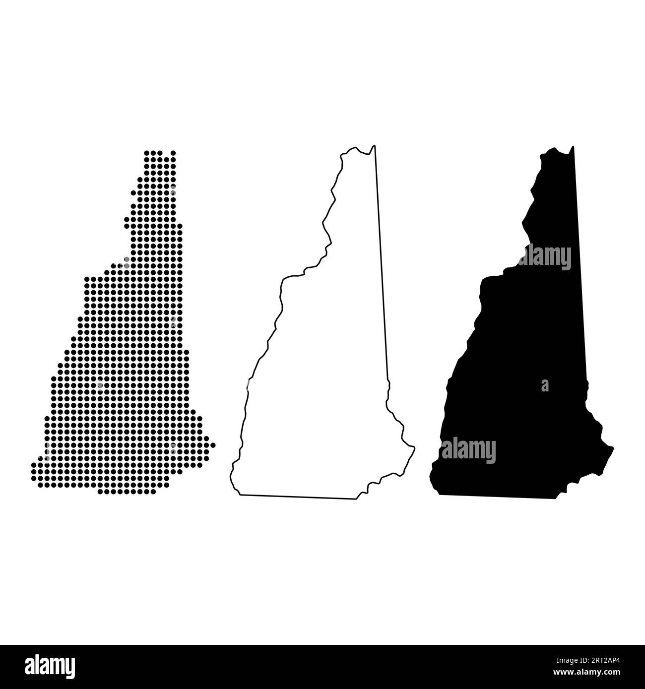 Set of New Hampshire map united - Set Of New Hampshire Map United States Of America Flat Concept Vector Illustration 2RT2AP4 