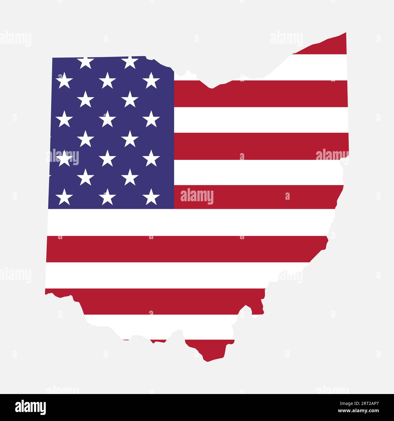 Outline map state ohio flag hi-res stock photography and images - Alamy
