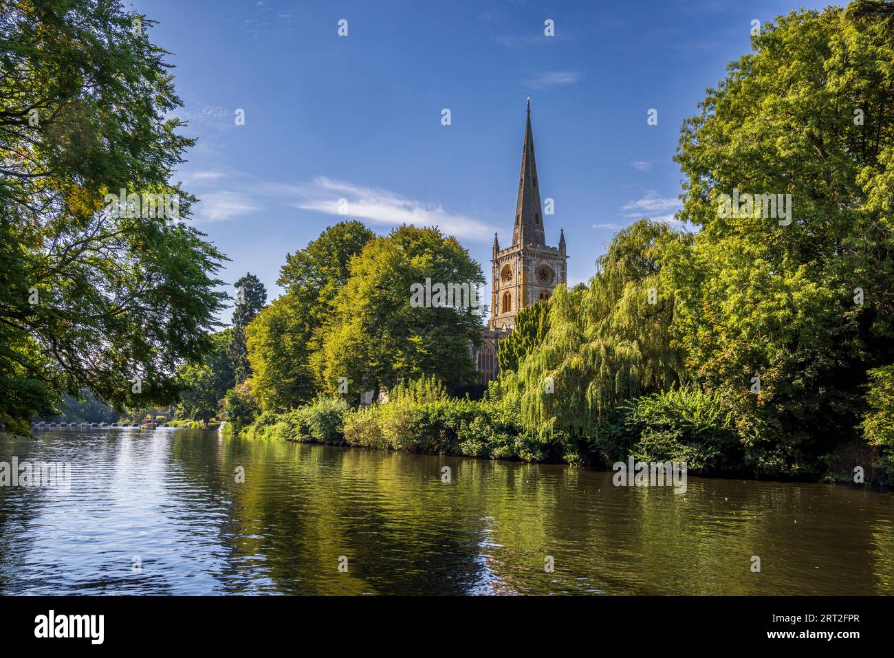 Holy Trinity church on the River Avon, Stratford-upon-Avon, Warwickshire, England Stock Photo