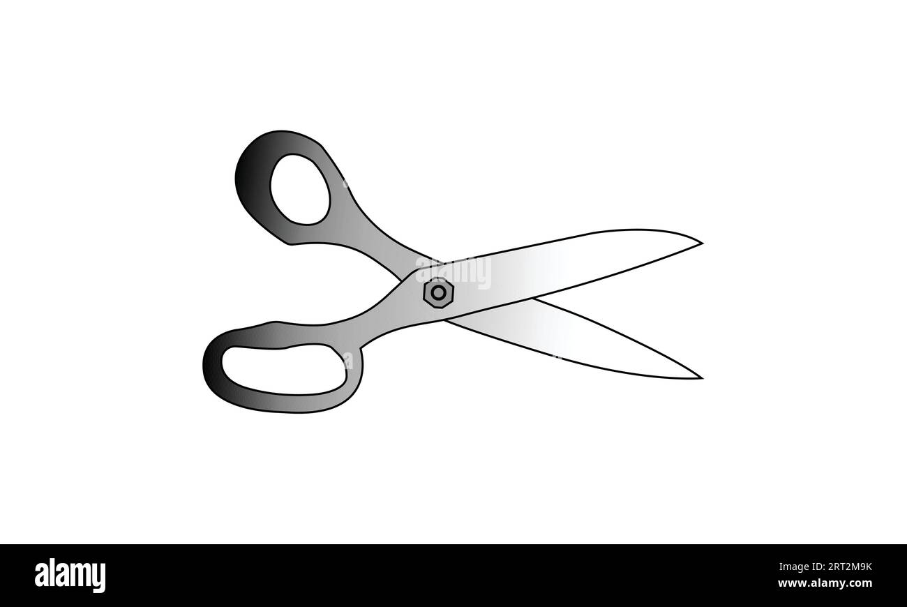 scissors isolated on white background Stock Vector