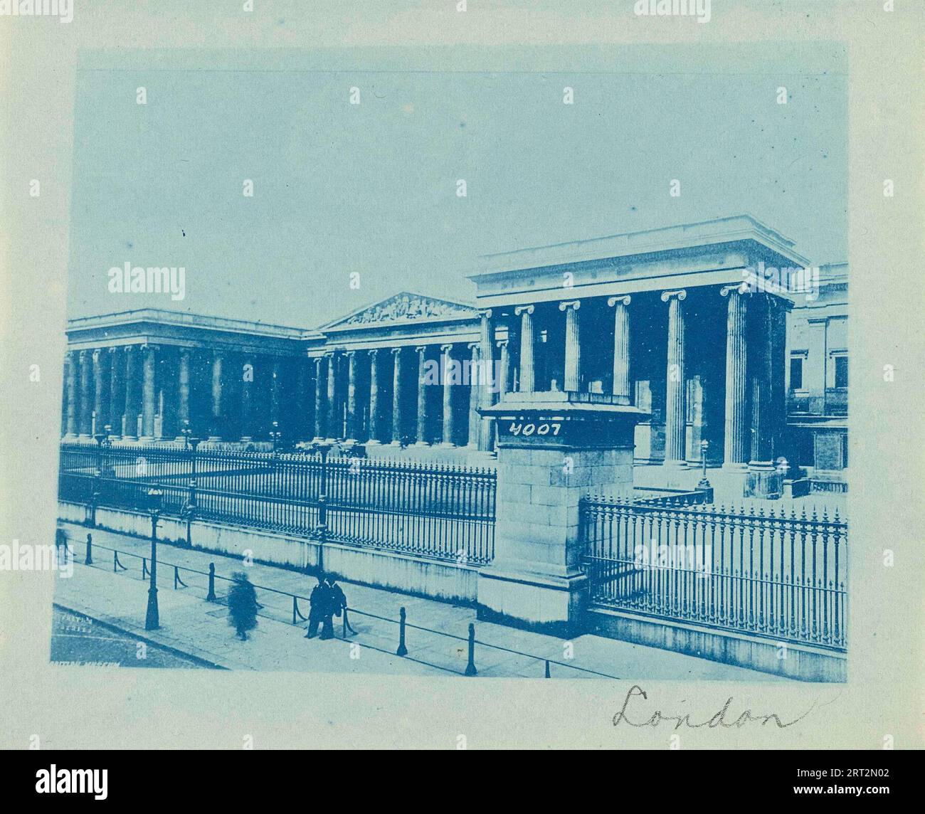 Cyanotype print, British Museum in London, anonymous, 1890 - 1905 Stock Photo