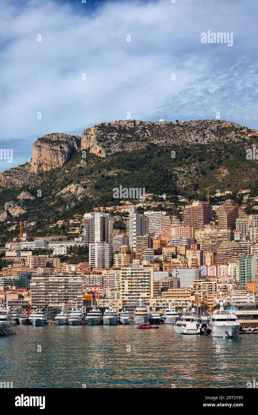 Principality of Monaco cityscape in southern Europe Stock Photo