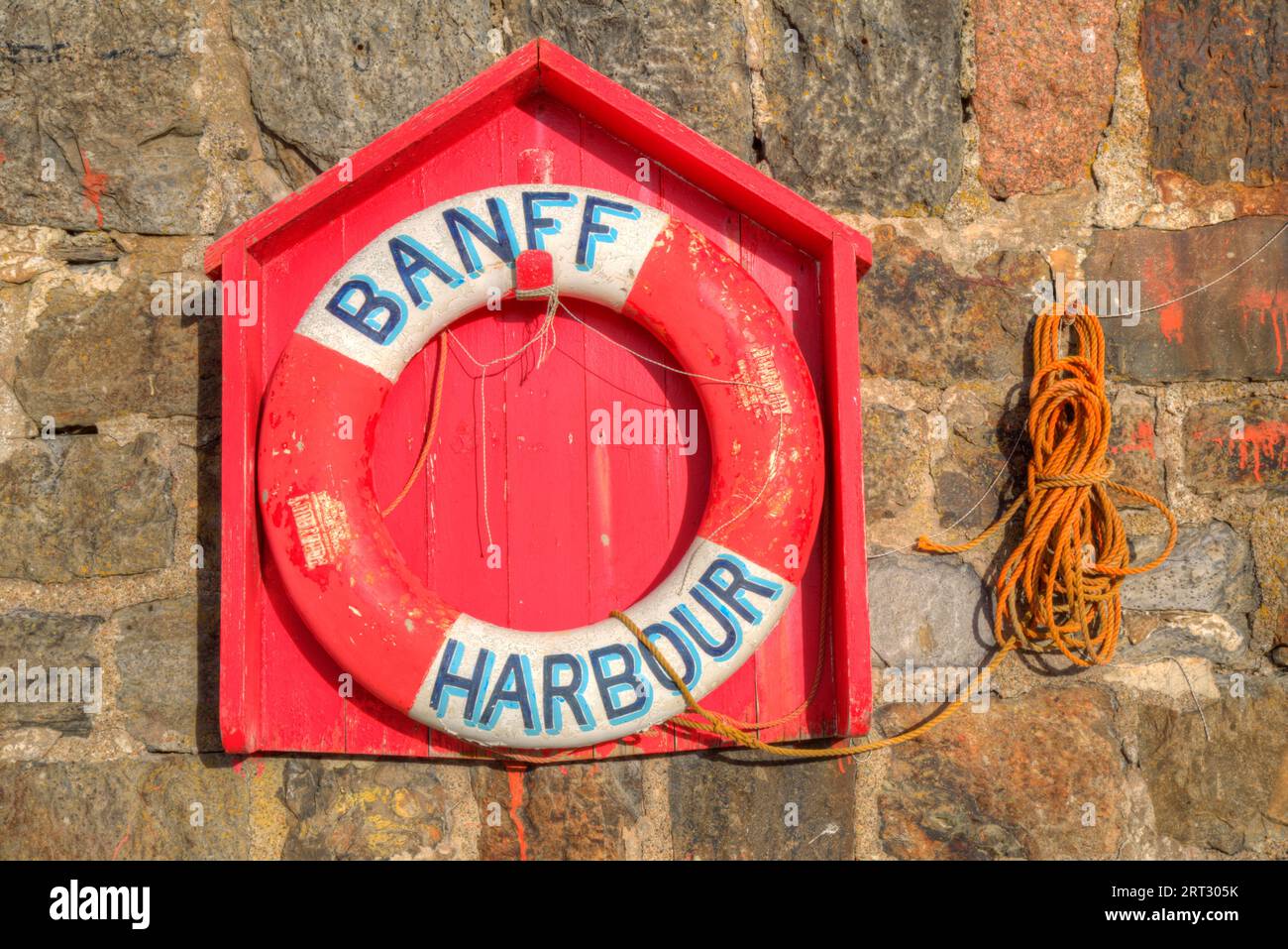 banff harbour aberdeenshire scotland Stock Photo