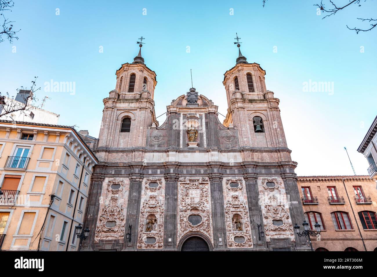 The Church of Santa Isabel de Portugal, or San Cayetano, is a baroque style Catholic church, located in Zaragoza, the capital of Aragon, Spain. Stock Photo