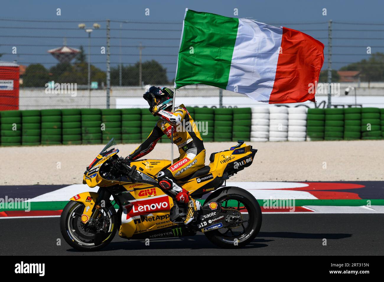 Francesco Bagnaia IT Ducati Lenovo Team Ducati greets the fans at the ...