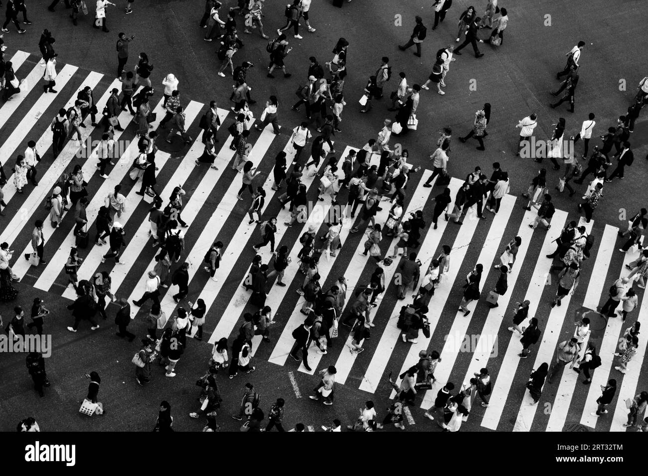 TOKYO, JAPAN, MAY 12, 2019, Shibuya Crossing is one of the world's most used pedestrian crossings, in central Tokyo, Japan Stock Photo