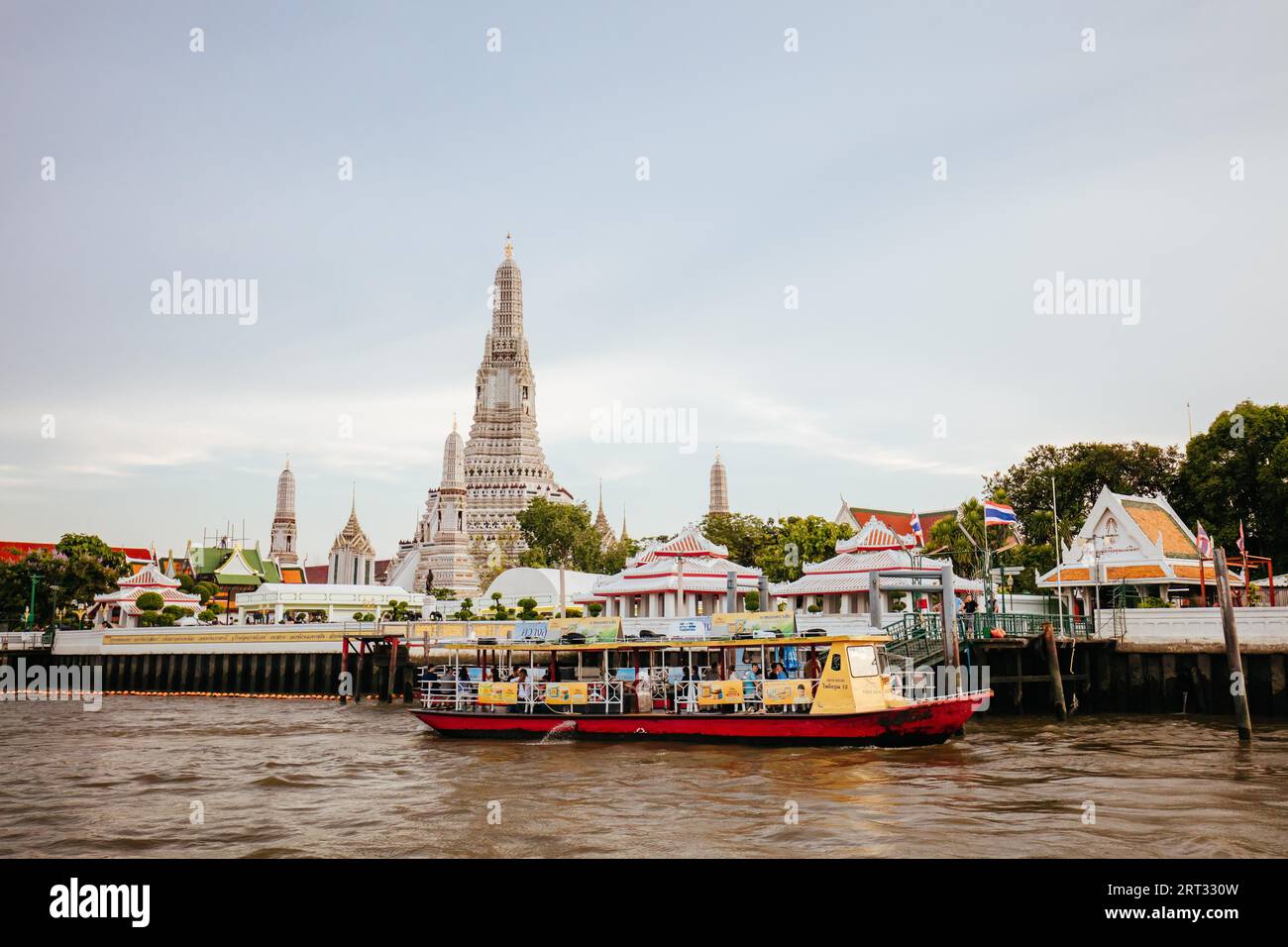 Bangkok, Thailand, April 22 2018: Boat travel in the canals of Bangkok on a hot sunny day Stock Photo