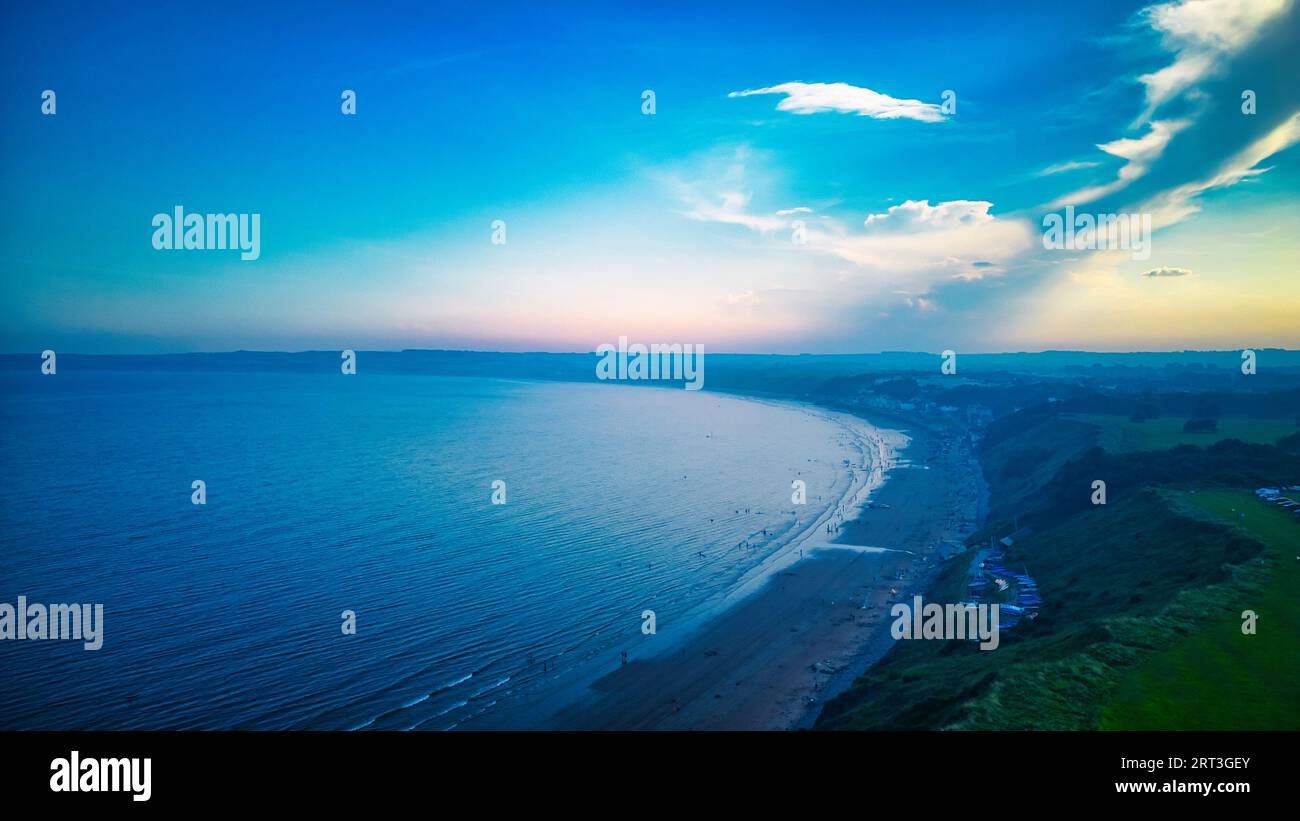 Scenic aerial photo of the nature in UK during the summer Stock Photo