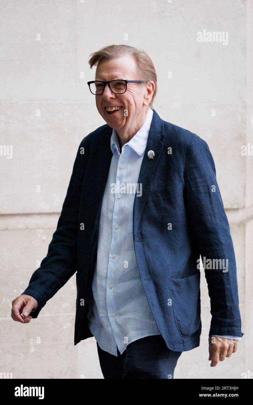 Actor Timothy Spall arrives at BBC ahead of politics show Sunday with Laura Kuenssberg.  Image shot on 3rd September 2023.  © Belinda Jiao   jiao.bili Stock Photo