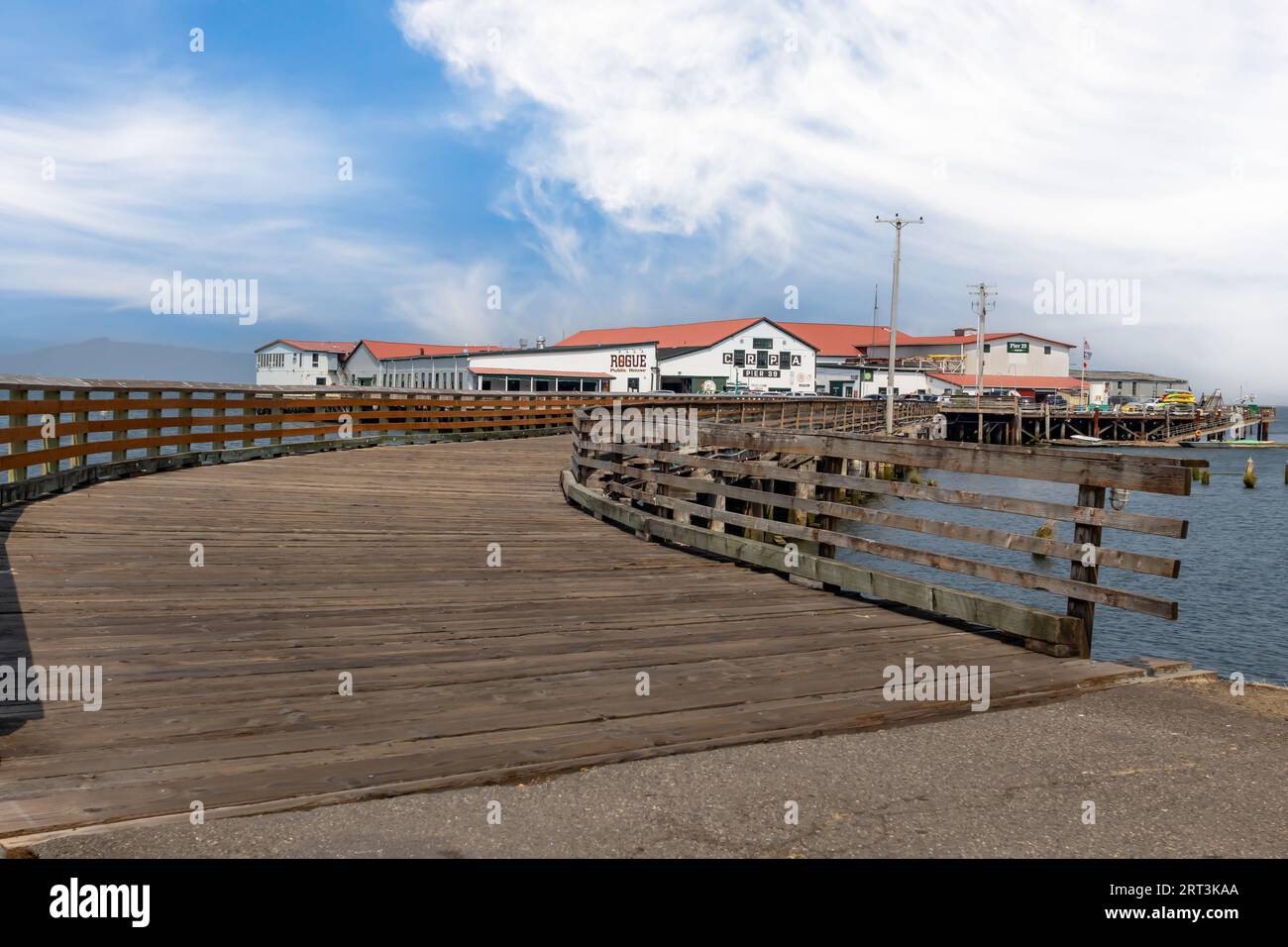 Astoria Oregon USA August 20 2023 Pier 38 and 39 Astoria's oldest