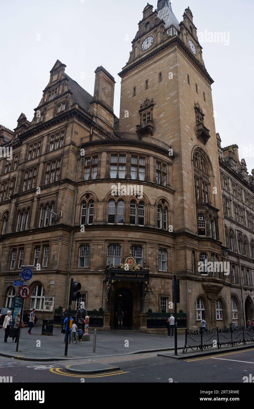 Glasgow, Scotland (UK): facade of Grand Central Hotel on Gordon Street Stock Photo