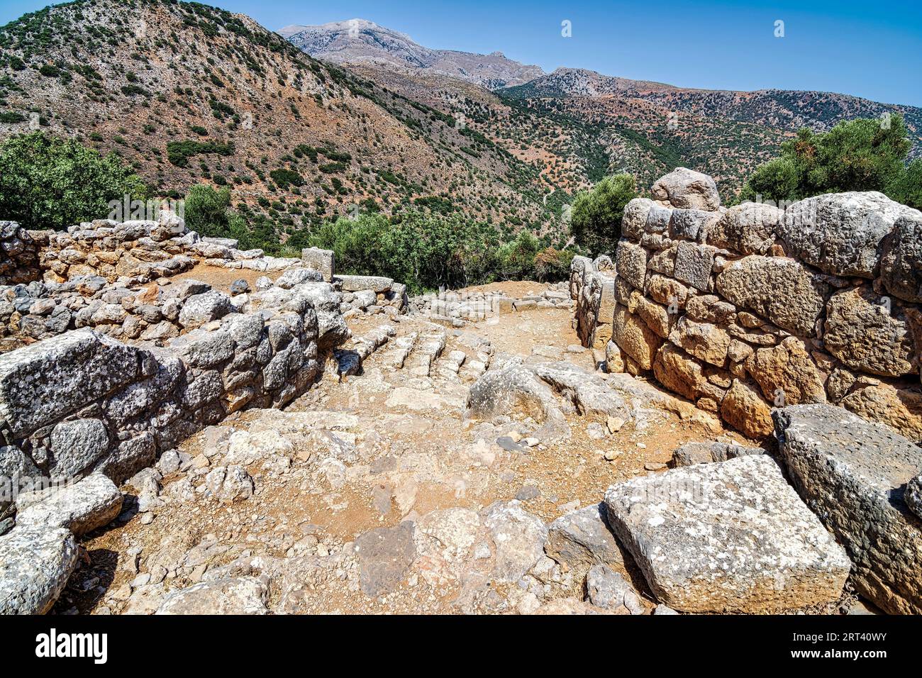 Ruins of the ancient Greek city of Lato,2500 years old near Kritsa