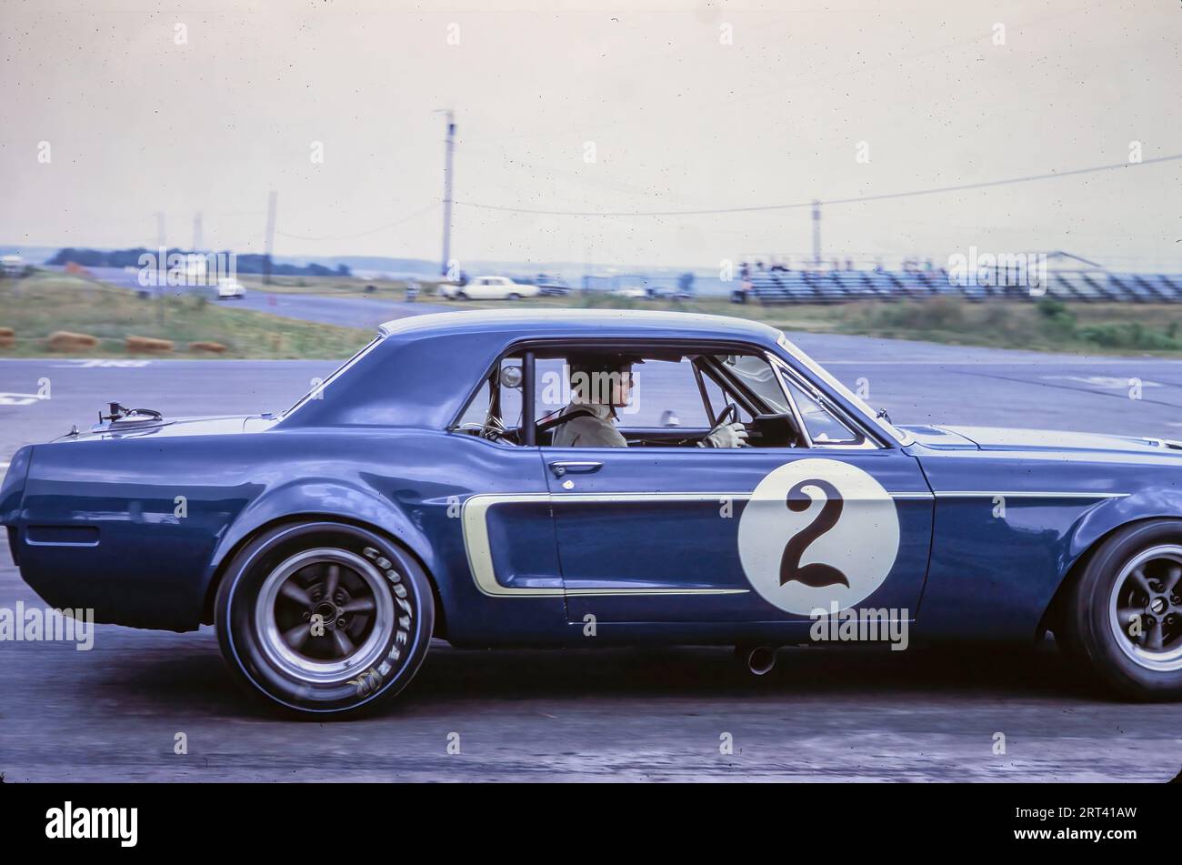 Dan Gurney in a Shelby Racing Ford Mustang at the 1968 Watkins Glen
