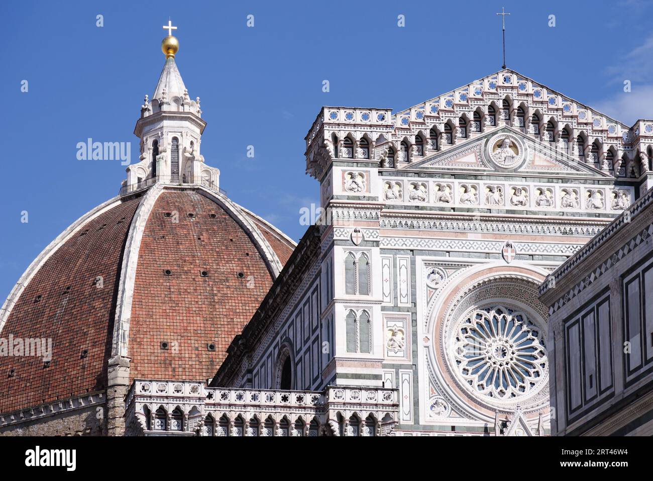 Florence Cathedral - detail of the exterior Stock Photo